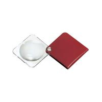 Купить Лупа складная двояковыпуклая Eschenbach Classic 3,5x, 60 мм, малиновый чехол (квадратный) арт. 1091781