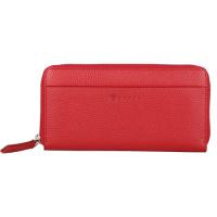 Кошелёк Cross Colors, кожа наппа, красный, 20x10,2x2 см