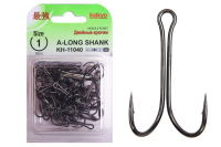 Купить Крючки Saikyo двойн.Long Shank KH-11040  BN №   1 (50шт) арт. KH-11040-1-50
