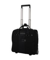 Купить Сумка на колесах Piquadro Brief, черная, 16x36x40 см, 20 л арт. BV4729BR/N