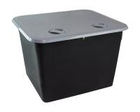 Ящик врезной с крышкой; серый; 459х514х330 мм