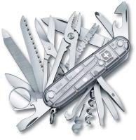 Купить Нож Victorinox SwissChamp, 91 мм, 31 функция, полупрозрачный серебристый арт. 1.6794.T7