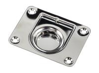 Купить Ручка палубная потайная 76х56х1 мм; нержавеющая; подпружиненная арт. 11465