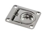 Купить Ручка палубная потайная 64х54х1 мм, подпружиненная, нержавеющая сталь арт. 51009