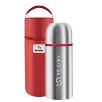 Термос Relaxika 102 (0,75 литра) в термочехле, стальной