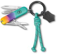 Купить Нож-брелок Victorinox Classic SD Paris Style, 58 мм, 7 функций, бирюзовый (подар.коробка) арт. 0.6223.E222