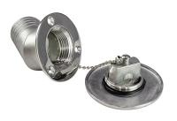 Горловина заливная для воды, угловая, под шланг 38 мм