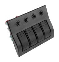 Купить Панель бортового питания 4 переключателя; автоматы арт. AES121435P4