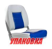 Купить Кресло складное мягкое, обивка винил, цвет серый/синий, Marine Rocket (упаковка из 4 шт.) арт. 75121GB-MR_pkg_4