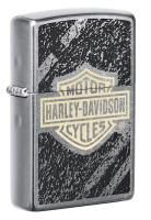 Купить Зажигалка ZIPPO Harley-Davidson® с покрытием Street Chrome™, латунь/сталь, серебристая, 38x13x57 мм арт. 49656