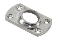 Основание стойки леера 1" (25.4 мм); 60 град; прямоугольное под сварку