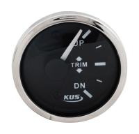 Трим-указатель; черный циферблат; нержавеющий ободок; д. 52 мм