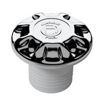 Горловина заливная для бензина под шланг 38 мм, пластик, хром