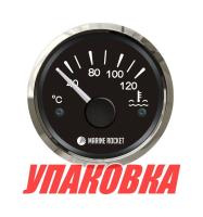 Купить Указатель температуры двигателя 40-120 гр., черный циферблат, нержавеющий ободок, д. 52 мм, Marine Rocket (упаковка из 100 шт.) арт. TGA0120BSMR_pkg_100