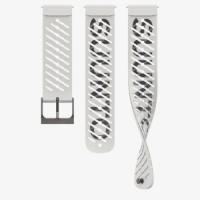 Силиконовый ремешок Suunto Athletic 5 22 мм Pearl White S+M, белый