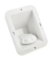 Горловина заливная для бензина в боксе под шланг 38 мм; пластик