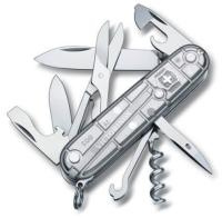 Нож перочинный VICTORINOX Huntsman, 91 мм, 15 функций, полупрозрачный серебристый