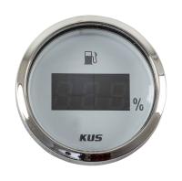 Указатель уровня топлива цифровой 4-20 мА; белый циферблат; нержавеющий ободок; д. 52 мм