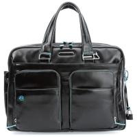 Купить Сумка Piquadro Blue Square, черная, 30,5x41x16 см арт. CA2765B2/N