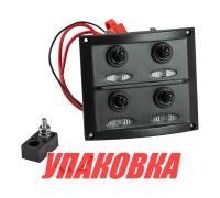 Купить Панель бортового питания 4 переключателя, предохр (упаковка из 2 шт.) арт. 10044-D_pkg_2