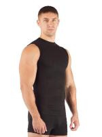 Майка  мужская Achile/ кор. рукав/ синтетика/ черный/ S-M, Achile9090SM