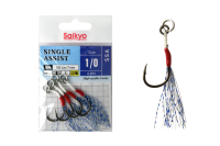 Купить Крючки Saikyo SINGLE ASSIST SSA №1/0 (4 шт) арт. SSA-1/0-4