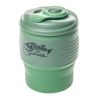 Tramp кружка силиконовая складная с крышкой.Оливковый/зеленый.