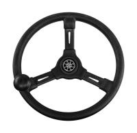 Купить Рулевое колесо RIVIERA черный обод и спицы д. 350 мм со спинером арт. VN8250-01