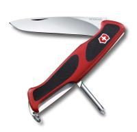 Нож перочинный VICTORINOX RangerGrip 53, 130 мм, 5 функций, с фиксатором лезвия, красный с чёрным