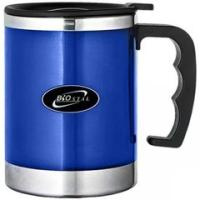 Кружка Biostal Flër (0,4 литра) с крышкой, синяя