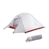 Палатка Naturehike Cloud Up NH18T030-T 20D трехместная сверхлегкая с ковриком, светло-серый, 6927595730614