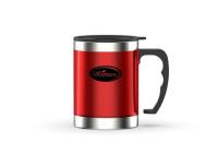 Кружка Biostal (0,35 литра) с крышкой, красная