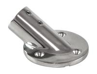 Основание стойки леера 7/8" (22 мм); 30 град; круглое