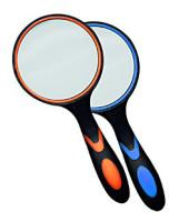 Купить Лупа Kromatech ручная круглая 8х, 65 мм, с двухцветной ручкой арт. 1103350