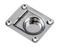 Купить Ручка палубная потайная 65х56х1 мм; нержавеющая; подпружиненная арт. 11462