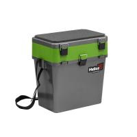 Ящик рыболовный зимний серый/салатовый (HS-IB-19-GG) Helios