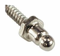 Ответная часть DOT для тентовой застежки на шурупе 15,88 мм, никелированная латунь, упаковка 100 шт.