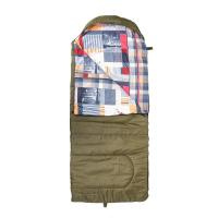 Спальный мешок Helios OLYMPUS Wide 400 (220х90, холлофайбер, зеленый/город) (T-HS-SB-OW-400-NC)