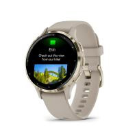 Купить Garmin Venu 3s Светло-золотая рамка с французским серым ремешком арт. 010-02785-02