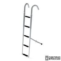 Купить Трап телескопический носовой, 5 черных ступени (ширина 275 мм.) арт. 040108BT