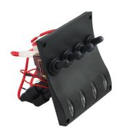 Панель бортового питания 4 переключателя; индикация