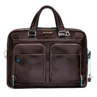 Купить Сумка Piquadro Blue Square, коричневая, 28,5x39x10,5 см арт. CA2849B2/MO