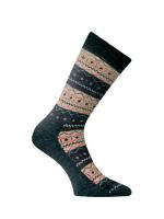 Носки Lasting TWP 807, wool+polypropylene, черный с коричневым рисунком, размер XL (TWP807XL)