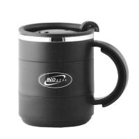 Кружка Biostal (0,4 литра) с крышкой, черная