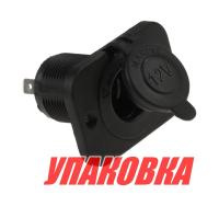 Разъем прикуривателя на панели, врезной, чёрный (упаковка из 25 шт.)