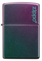 Зажигалка ZIPPO Classic с покрытием Iridescent, латунь/сталь, фиолетовая, матовая, 38x13x57 мм