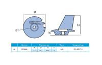 Анод алюминиевый  Tohatsu / Nissan