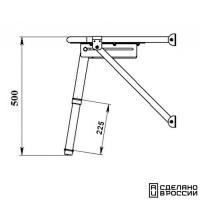 Купить Платформа кормовая с трапом 2 ступени серые арт. 040202GT