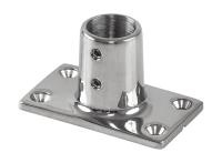 Основание стойки леера 7/8"(22;2 мм); 90 град; прямоугольное