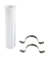 Подставка под удочку белая с кронштейнами в комплекте